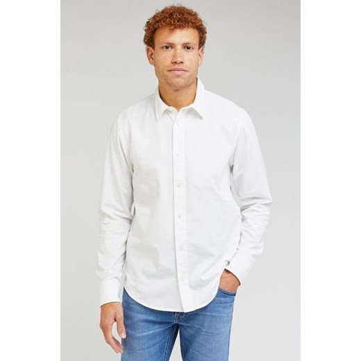 LEE PATCH SHIRT MĘSKA KOSZULA ELEGANCKA BRIGHT WHITE 112349052 LL37016738 ze sklepu YouNeedit.pl w kategorii Koszule męskie - zdjęcie 180321506