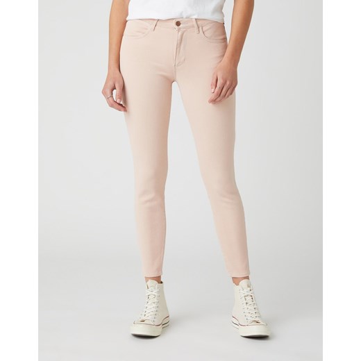 DAMSKIE SPODNIE JEANSOWE WRANGLER SKINNY CROP NATURAL PINK W28M-JT-30L 112128465 ze sklepu YouNeedit.pl w kategorii Jeansy damskie - zdjęcie 180321546