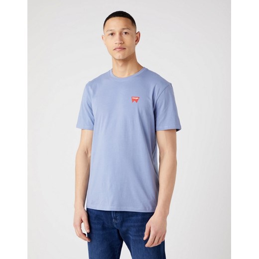 WRANGLER SIGN OFF TEE MĘSKI T-SHIRT LOGO STONE WASH BLUE W70MD3X4Q 112320291 Wrangler 4XL YouNeedit.pl