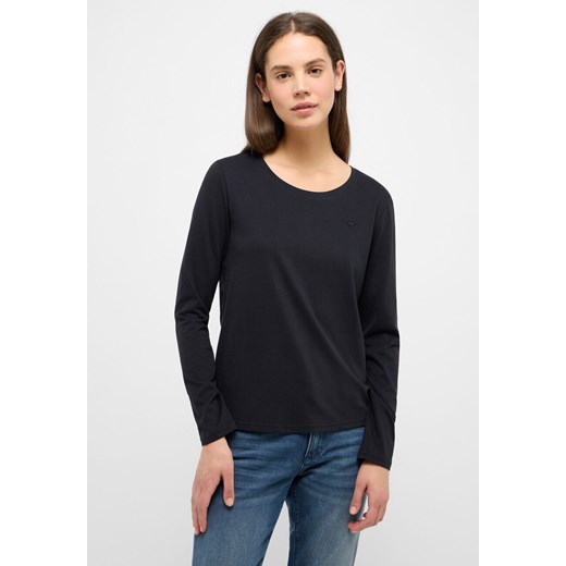 MUSTANG ELLY DAMSKI T-SHIRT Z DŁUGIM RĘKAWEM LONGSLEEVE BLACK 1013931 4142 ze sklepu YouNeedit.pl w kategorii Bluzki damskie - zdjęcie 180322006