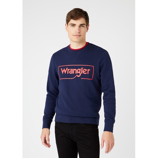 WRANGLER FRAME LOGO SWS MĘSKA BLUZA NAVY W6H1HA114 112146193 ze sklepu YouNeedit.pl w kategorii Bluzy męskie - zdjęcie 180322625