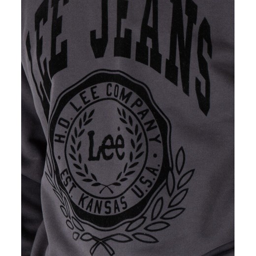 LEE CREW SEASONAL MĘSKA BLUZA KLASYCZNA LOGO NADRUK WASHED BLACK L84KRYON Lee XXL YouNeedit.pl