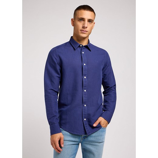 LEE PATCH SHIRT MĘSKA KOSZULA ELEGANCKA MEDIEVAL BLUE 112349964 LL37012041 ze sklepu YouNeedit.pl w kategorii Koszule męskie - zdjęcie 180322787