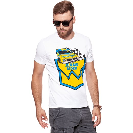 WRANGLER T SHIRT B&Y CREW TEE WHITE W7C41FK12 112131688 ze sklepu YouNeedit.pl w kategorii T-shirty męskie - zdjęcie 180322815
