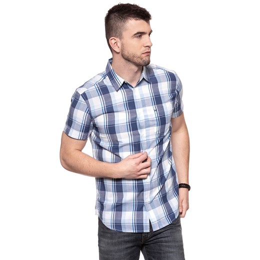 KOSZULA MĘSKA KRÓTKI RĘKAW WRANGLER SS 1PKT SHIRT PATRIOT BLUE W5860NQ5H 112129521 ze sklepu YouNeedit.pl w kategorii Koszule męskie - zdjęcie 180323046