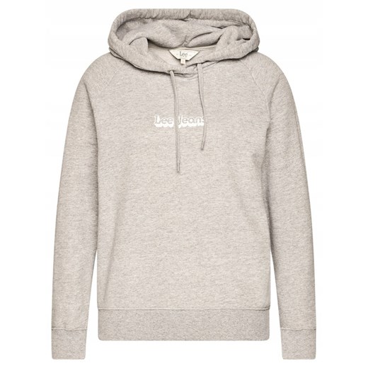 LEE ESSENTIAL HOODIE DAMSKA BLUZA Z KAPTUREM LOGO GREY MELE L53WTXMP 112112587 ze sklepu YouNeedit.pl w kategorii Bluzy damskie - zdjęcie 180323197