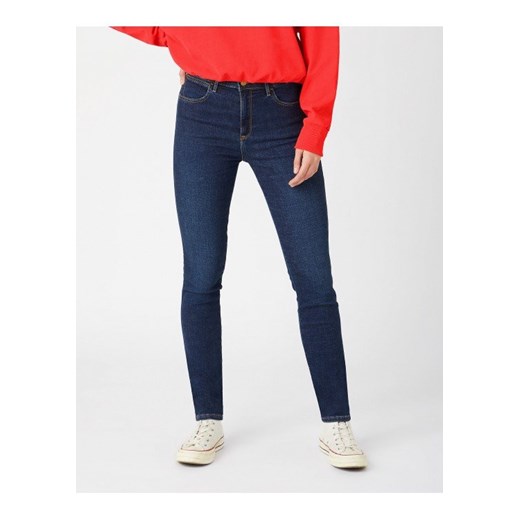 WRANGLER HIGH RISE SKINNY DAMSKIE SPODNIE JEANSOWE NIGHT BLUE W27HVH385 112141269 ze sklepu YouNeedit.pl w kategorii Jeansy damskie - zdjęcie 180323425