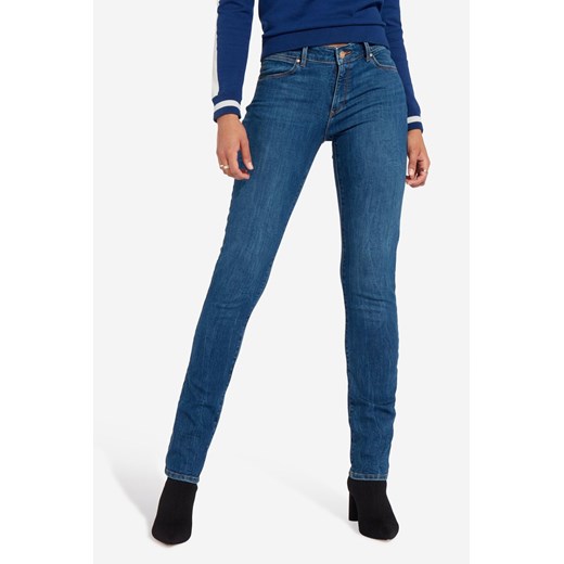 WRANGLER SLIM SPODNIE DAMSKIE BLUE BRUSHED W28LVP94Q 112128438 ze sklepu YouNeedit.pl w kategorii Jeansy damskie - zdjęcie 180323755