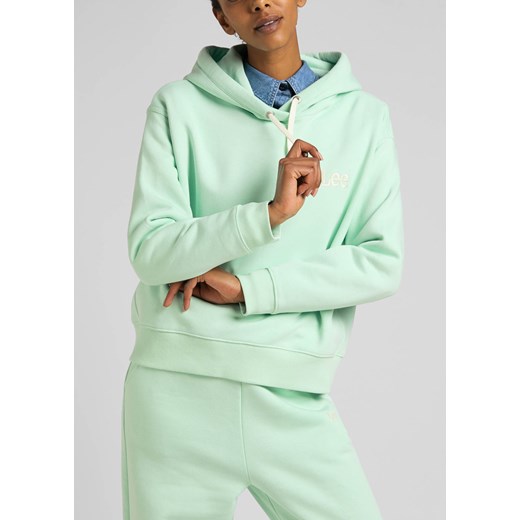 LEE ESSENTIAL HOODIE DAMSKA BLUZA LOGO SEAGLASS L53PLJ40 112320679 ze sklepu YouNeedit.pl w kategorii Bluzy damskie - zdjęcie 180323815