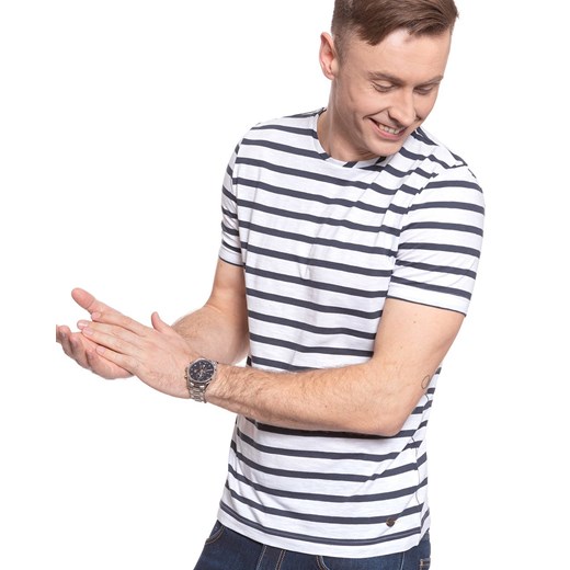 MĘSKI T-SHIRT MUSTANG ALEX C Y/D STRIPES 1009045 11573 ze sklepu YouNeedit.pl w kategorii T-shirty męskie - zdjęcie 180323867