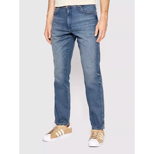WRANGLER TEXAS MĘSKIE SPODNIE JEANSOWE TAPER GREEN TWIST W12TXP409 112145808 ze sklepu YouNeedit.pl w kategorii Jeansy męskie - zdjęcie 180323937