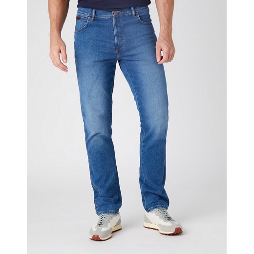 WRANGLER TEXAS SLIM MĘSKIE SPODNIE JENASOWE FLANKER BLUE W12SKG26J 112145799 ze sklepu YouNeedit.pl w kategorii Jeansy męskie - zdjęcie 180324267