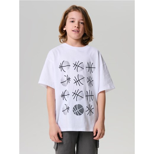 Sinsay - Koszulka - biały ze sklepu Sinsay w kategorii T-shirty chłopięce - zdjęcie 180326655