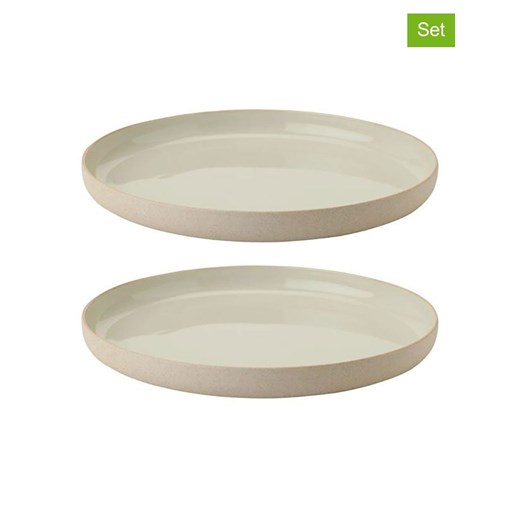 Stelton Talerzyki deserowe (2 szt.) &apos;&apos;Emma&apos;&apos; w kolorze beżowo-szarym - Ø 19 cm ze sklepu Limango Polska w kategorii Talerze - zdjęcie 180330779