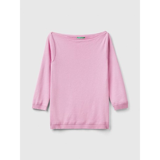 Benetton Sweter w kolorze jasnoróżowym ze sklepu Limango Polska w kategorii Swetry damskie - zdjęcie 180332628