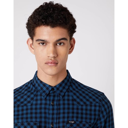 WRANGLER LS WESTERN SHIRT MĘSKA KOSZULA DARK BLUE TEAL W5F03OB16 112130105 Wrangler M YouNeedit.pl