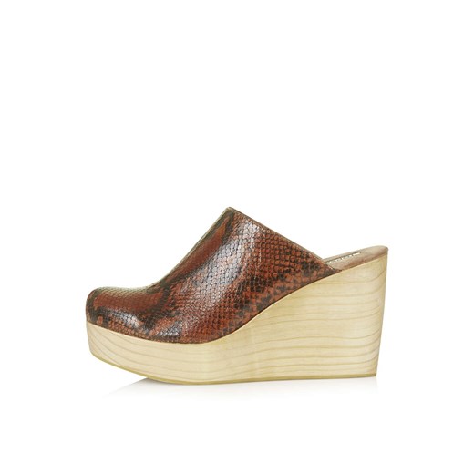 PRIDE Snake '70s Wooden Wedges topshop bezowy lato A