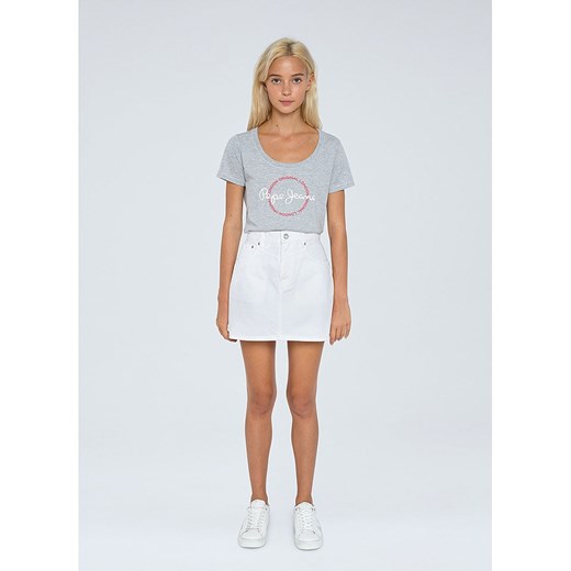 Pepe Jeans Spódnica dżinsowa &quot;Rachel&quot; w kolorze białym ze sklepu Limango Polska w kategorii Spódnice - zdjęcie 180337749
