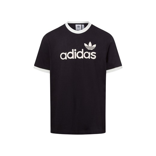 adidas Originals Koszulka męska - Simple Mężczyźni Bawełna czarny jednolity ze sklepu vangraaf w kategorii T-shirty męskie - zdjęcie 180339385