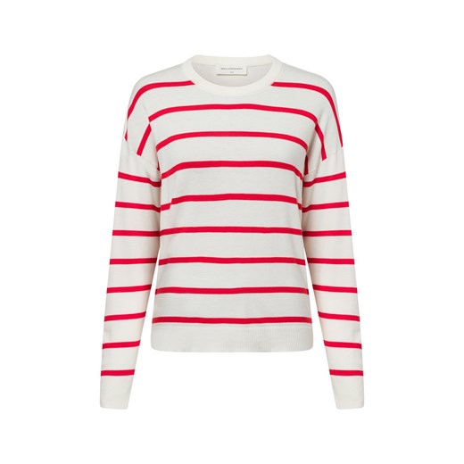 Msch Copenhagen Sweter damski - Mschmaura Rachelle Kobiety biały w paski ze sklepu vangraaf w kategorii Swetry damskie - zdjęcie 180339387