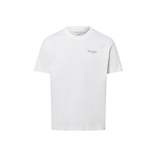 Marc O'Polo Koszulka męska Mężczyźni Bawełna biały jednolity ze sklepu vangraaf w kategorii T-shirty męskie - zdjęcie 180339417
