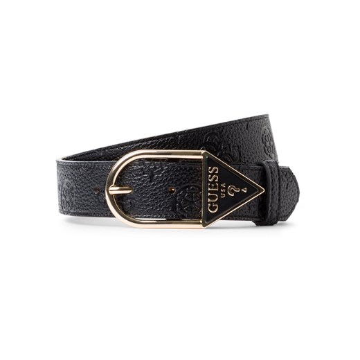 GUESS Pasek damski Kobiety czarny jednolity ze sklepu vangraaf w kategorii Paski damskie - zdjęcie 180339429