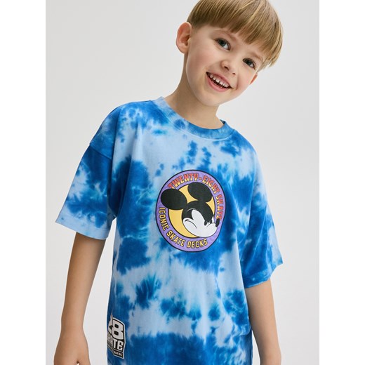 Reserved - Bawełniany t-shirt Mickey Mouse - jasnoniebieski ze sklepu Reserved w kategorii T-shirty chłopięce - zdjęcie 180340059