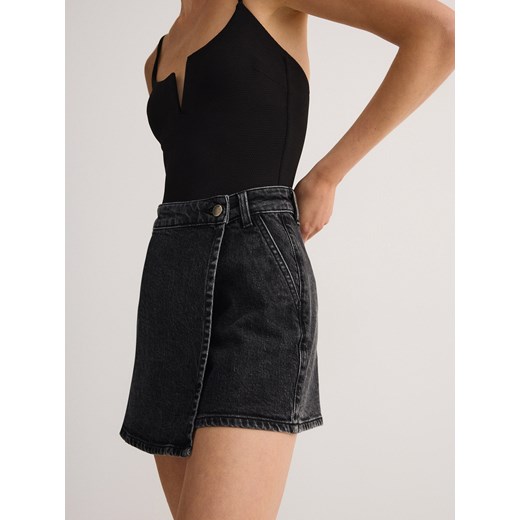 Reserved - Jeansowe spódnico-szorty - szary Reserved 38 promocyjna cena Reserved