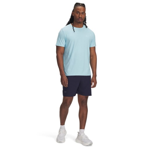 Męskie spodenki do biegania Under Armour UA Launch Pro 7\'\' Shorts - granatowe ze sklepu Sportstylestory.com w kategorii Spodenki męskie - zdjęcie 180343019
