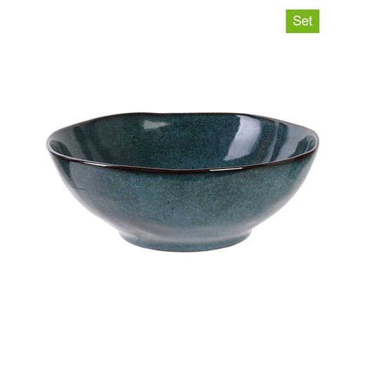 THE HOME DECO FACTORY Miski (6 szt.) w kolorze niebieskim - Ø 19,5 cm ze sklepu Limango Polska w kategorii Naczynia - zdjęcie 180344427