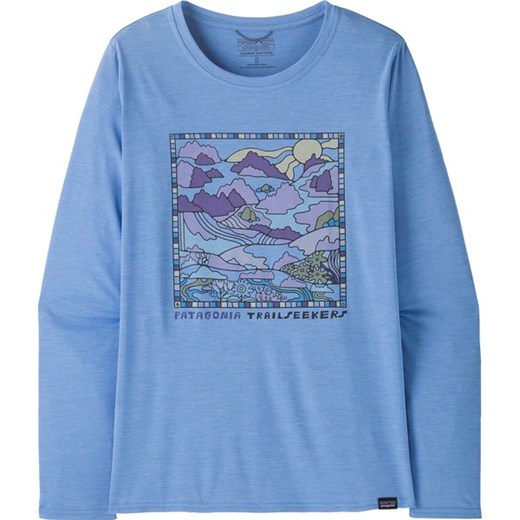 Longsleeve damski Capilene Cool Daily Graphic Patagonia ze sklepu SPORT-SHOP.pl w kategorii Bluzki damskie - zdjęcie 180346177