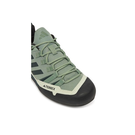 Adidas buty trekkingowe męskie sznurowane zielone sportowe 