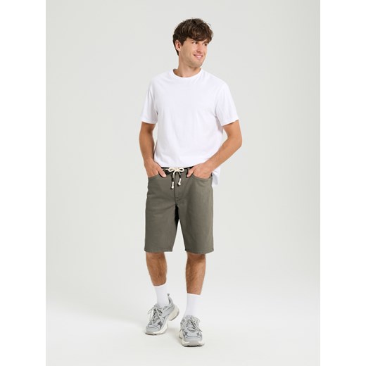 Sinsay - Szorty jeansowe - zielony Sinsay 36 Sinsay