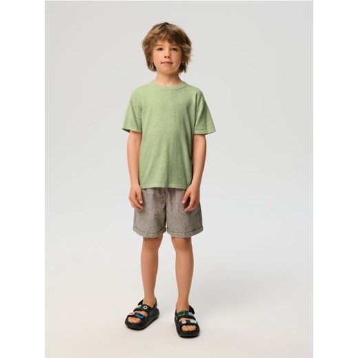 Sinsay - Koszulka swetrowa w stylu basic - zielony ze sklepu Sinsay w kategorii T-shirty chłopięce - zdjęcie 180350197