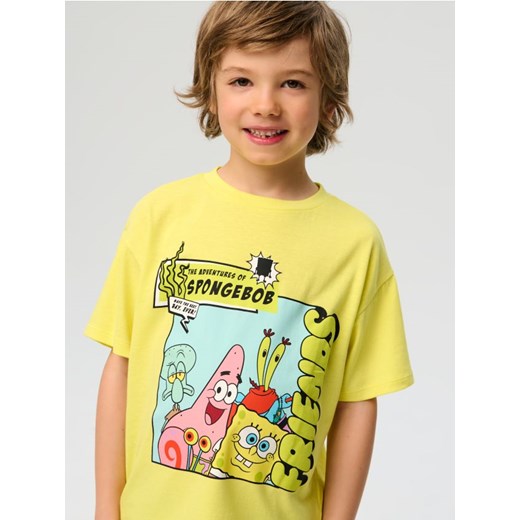 Sinsay - Koszulka SpongeBob - żółty ze sklepu Sinsay w kategorii T-shirty chłopięce - zdjęcie 180350198