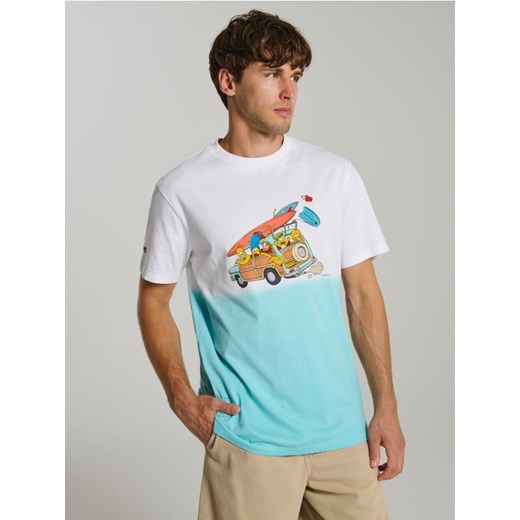 Sinsay - Koszulka The Simpsons - niebieski ze sklepu Sinsay w kategorii T-shirty męskie - zdjęcie 180350336