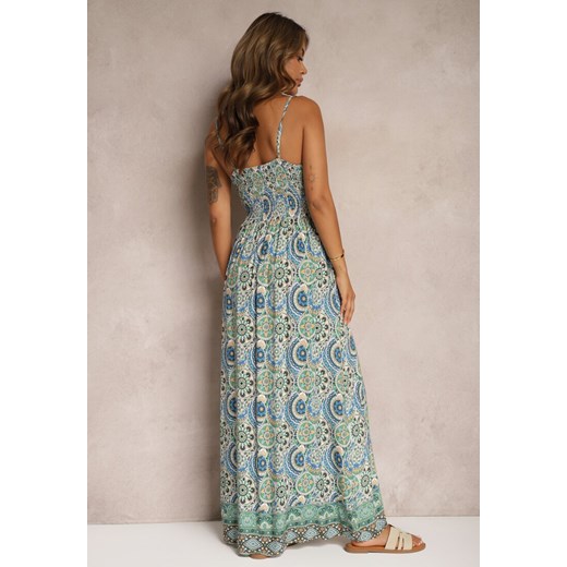 Sukienka Renee wielokolorowa maxi w kwiaty 