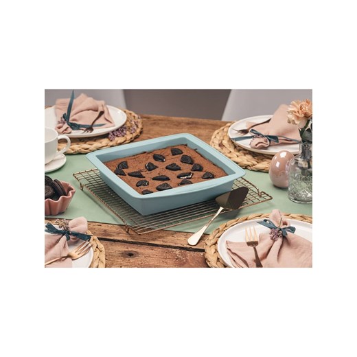 Dr. Oetker Forma w kolorze błękitnym do brownie - 28 x 26 cm Dr. Oetker onesize okazja Limango Polska
