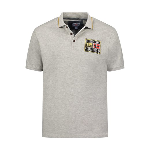 Geographical Norway Koszulka polo &quot;Karite&quot; w kolorze szarym ze sklepu Limango Polska w kategorii T-shirty męskie - zdjęcie 180352607