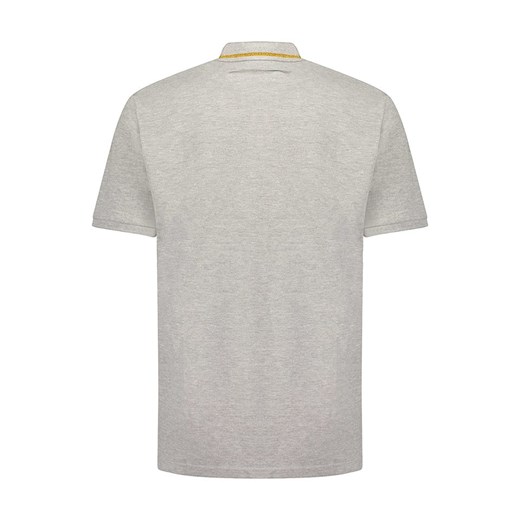 Szary t-shirt męski Geographical Norway w sportowym stylu z krótkimi rękawami 