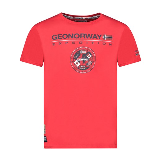 Geographical Norway Koszulka &quot;Jvick&quot; w kolorze czerwonym ze sklepu Limango Polska w kategorii T-shirty męskie - zdjęcie 180352678