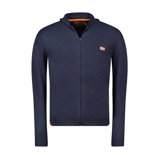 Geographical Norway Kardigan &quot;Felinood&quot; w kolorze granatowym ze sklepu Limango Polska w kategorii Swetry męskie - zdjęcie 180352716