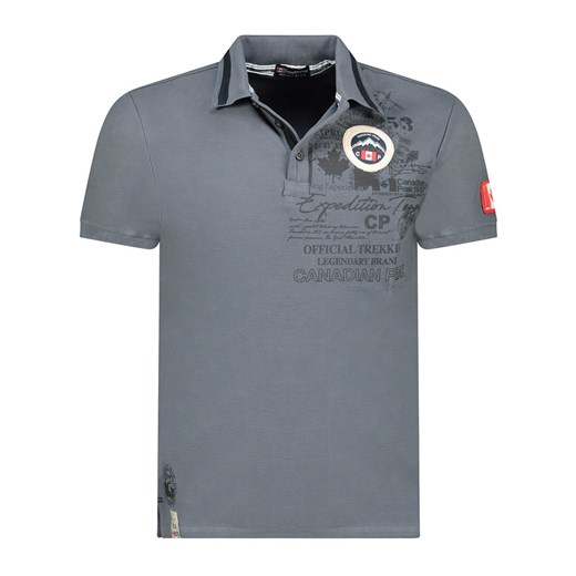 T-shirt męski Canadian Peak casualowy wiosenny z krótkimi rękawami