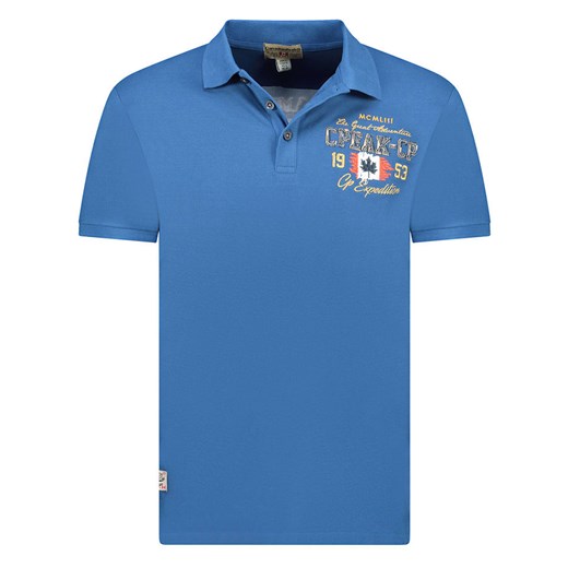 Canadian Peak Koszulka polo &quot;Kapucineak&quot; w kolorze niebieskim ze sklepu Limango Polska w kategorii T-shirty męskie - zdjęcie 180352858