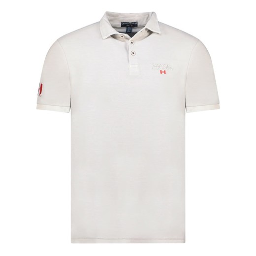 Canadian Peak Koszulka polo &quot;Karseak&quot; w kolorze szarym ze sklepu Limango Polska w kategorii T-shirty męskie - zdjęcie 180352866