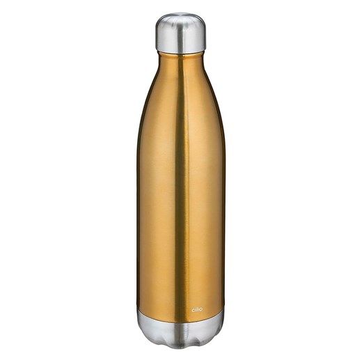 Cilio Butelka termiczna &quot;Elegante&quot; w kolorze złotym - 750 ml ze sklepu Limango Polska w kategorii Kubki termiczne - zdjęcie 180353117