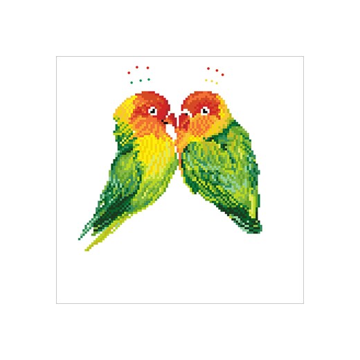 DIAMOND DOTZ Zestaw kreatywny &quot;Love Birds - Diamond Dotz®&quot; - 14+ ze sklepu Limango Polska w kategorii Zabawki - zdjęcie 180353977