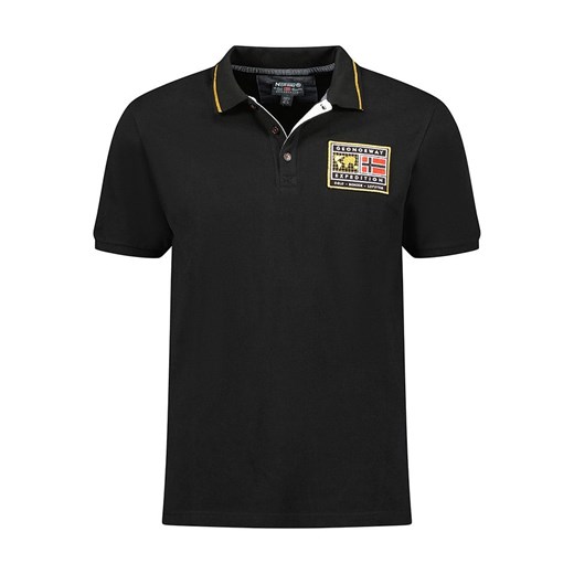 Geographical Norway Koszulka polo &quot;Karite&quot; w kolorze czarnym ze sklepu Limango Polska w kategorii T-shirty męskie - zdjęcie 180354678