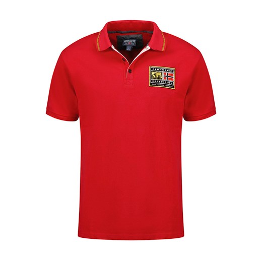 Geographical Norway Koszulka polo &quot;Karite&quot; w kolorze czerwonym ze sklepu Limango Polska w kategorii T-shirty męskie - zdjęcie 180354686