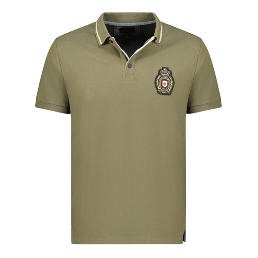 Canadian Peak Koszulka polo &quot;Kariteak&quot; w kolorze khaki ze sklepu Limango Polska w kategorii T-shirty męskie - zdjęcie 180354815